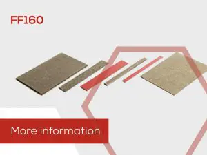 Rectangular panels and strips labeled FF160, designed for passive fire protection, with “More information” text on a red banner.