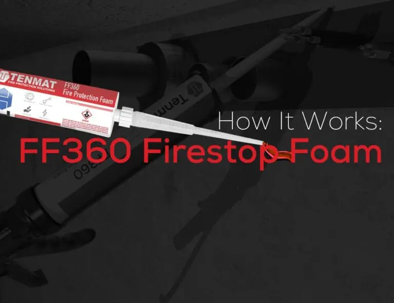 FF360 Firestop Foam expands to seal gaps and protect wall penetrations from fire.