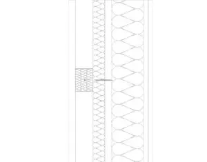 Abstract black lines forming repeating oval patterns and a twisted segment at the center on a white background.