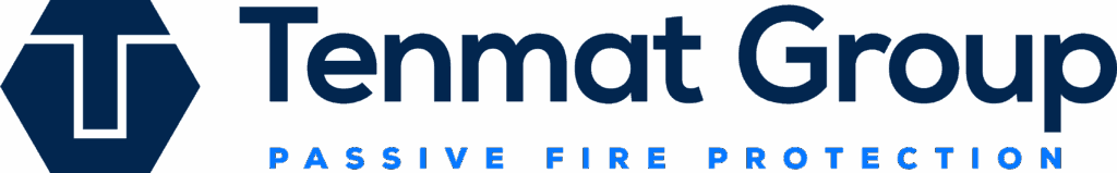 Tenmat Group logo and the tagline "Passive Fire Protection" in blue.