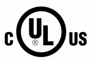 Black and white cULus certification mark logo, featuring UL in a circle with C and US on either side, indicating compliance for products like a 2 hour fire rated ceiling.