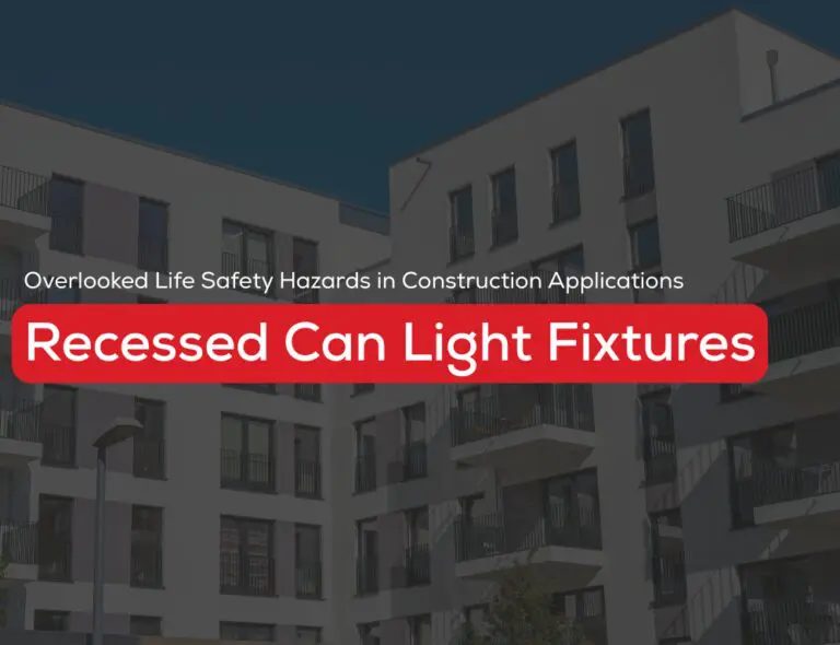 Apartment with recessed can lights posing safety hazards during construction.